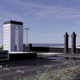 Conceptual image of a future SpaceX facility at Cape Canaveral in Florida.
